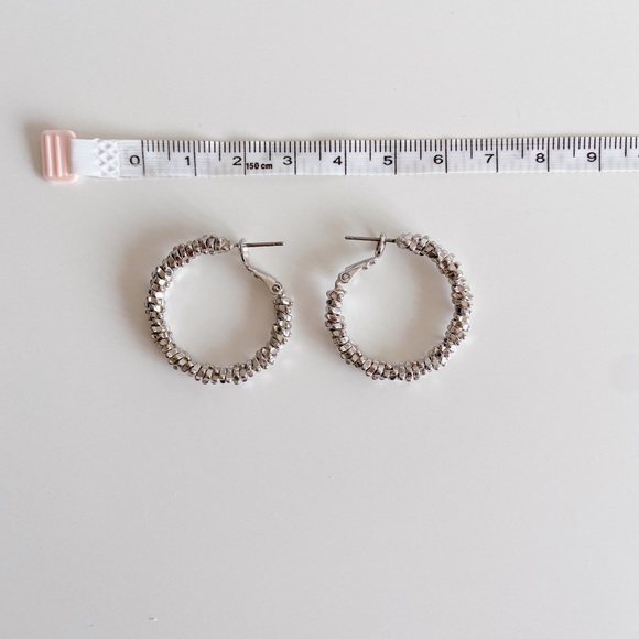 Silver Hoops - Picture 3 of 4